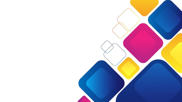Vectori moderno gradiente viola sfondo colorato con onde e forme geometriche su sfondo bianco