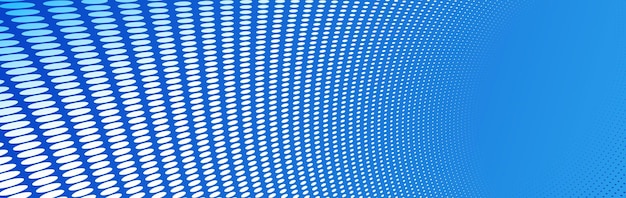 Vectori puntellati sfondo astratto punti blu in prospettiva flusso di informazioni multimediali tema tecnologia dei grandi dati immagine sfondo fresco