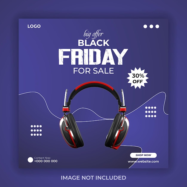 Vendita del venerdì nero, sconto di 30 euro sulle cuffie.