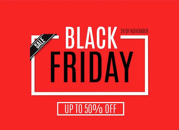 Vendita di banner del Black Friday.