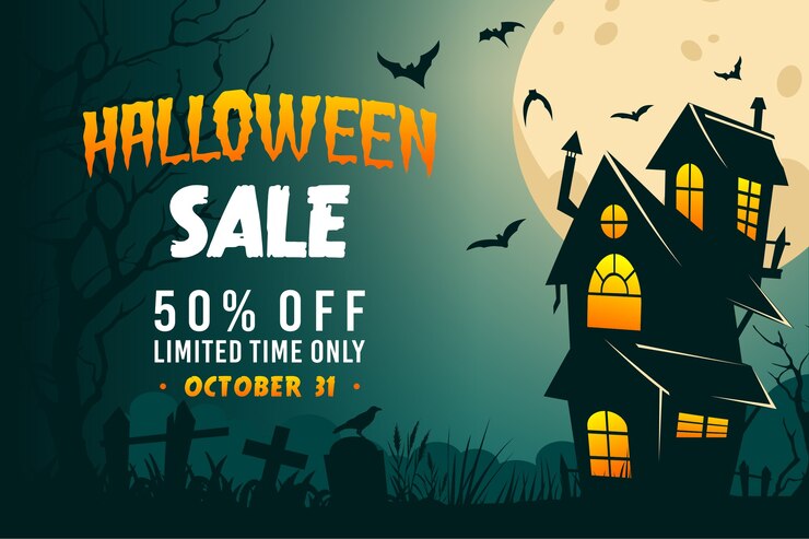 Vendita di halloween disegno disegnato a mano