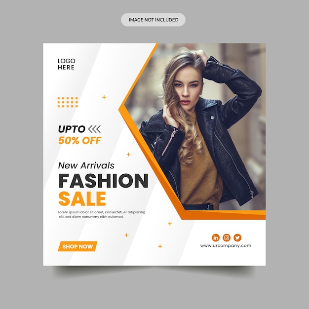 Vendita di moda modello di banner facebook o web