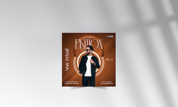 vendita di moda social media post design e modello di banner Instagram