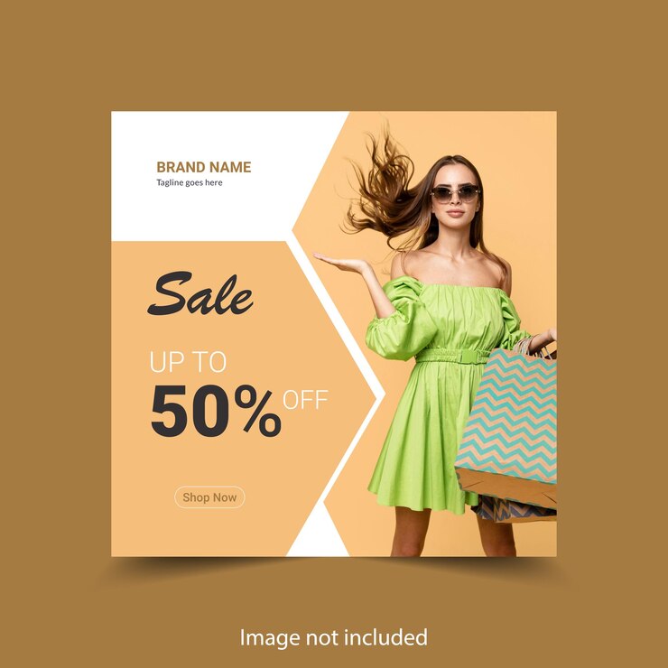 Vettore vendita di moda vettoriale gratuita moda nuova collezione social media modello di post instagram