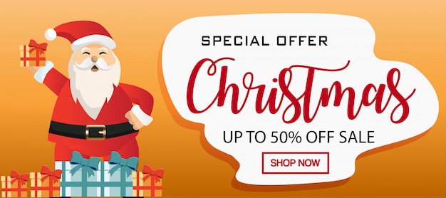 Vendita di Natale, design per banner, flyer, poster