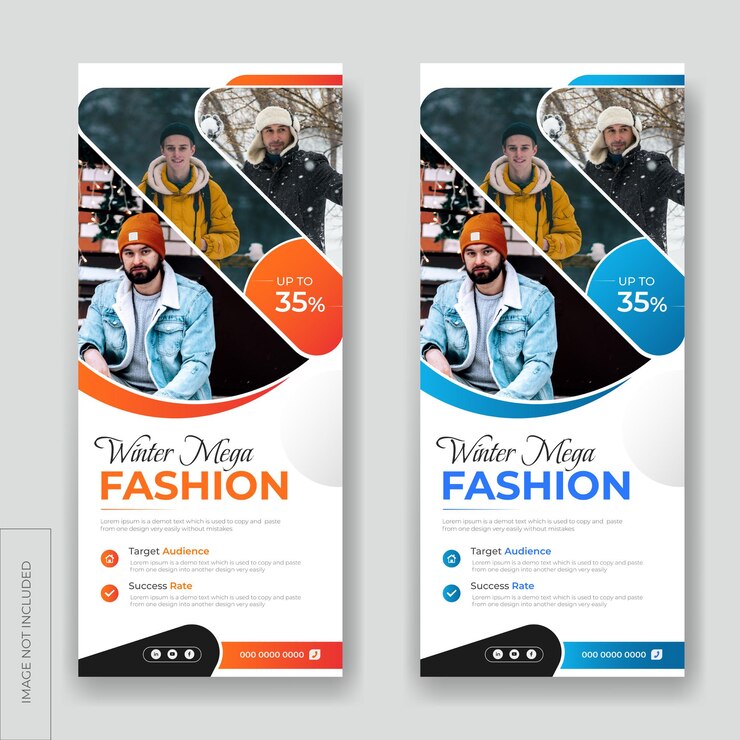 Vettore vendita di prodotti di moda moderna mostra roll up standee banner template design