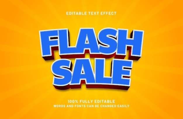 vendita flash effetto testo modificabile in stile testo promo e sconto