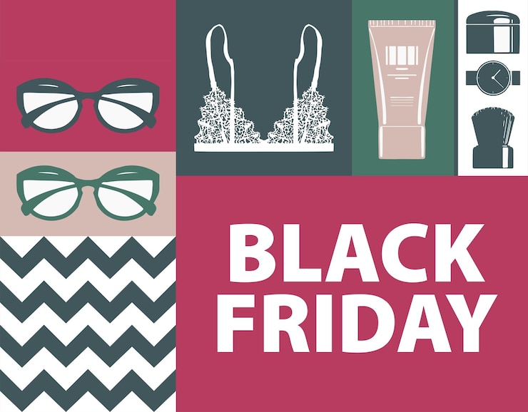 Vettore vendita per sconti e offerte del black friday banner