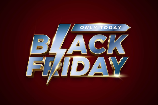 Vendita speciale del Black Friday con tema effetto