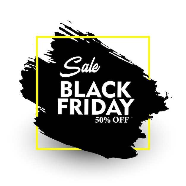 vendita venerdì nero 50 per cento di sconto banner