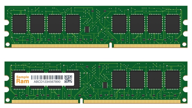 vera memoria ad accesso casuale o computer RAM