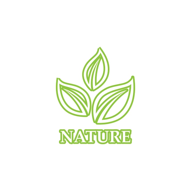 Verde foglia muta ecologia natura elemento logo