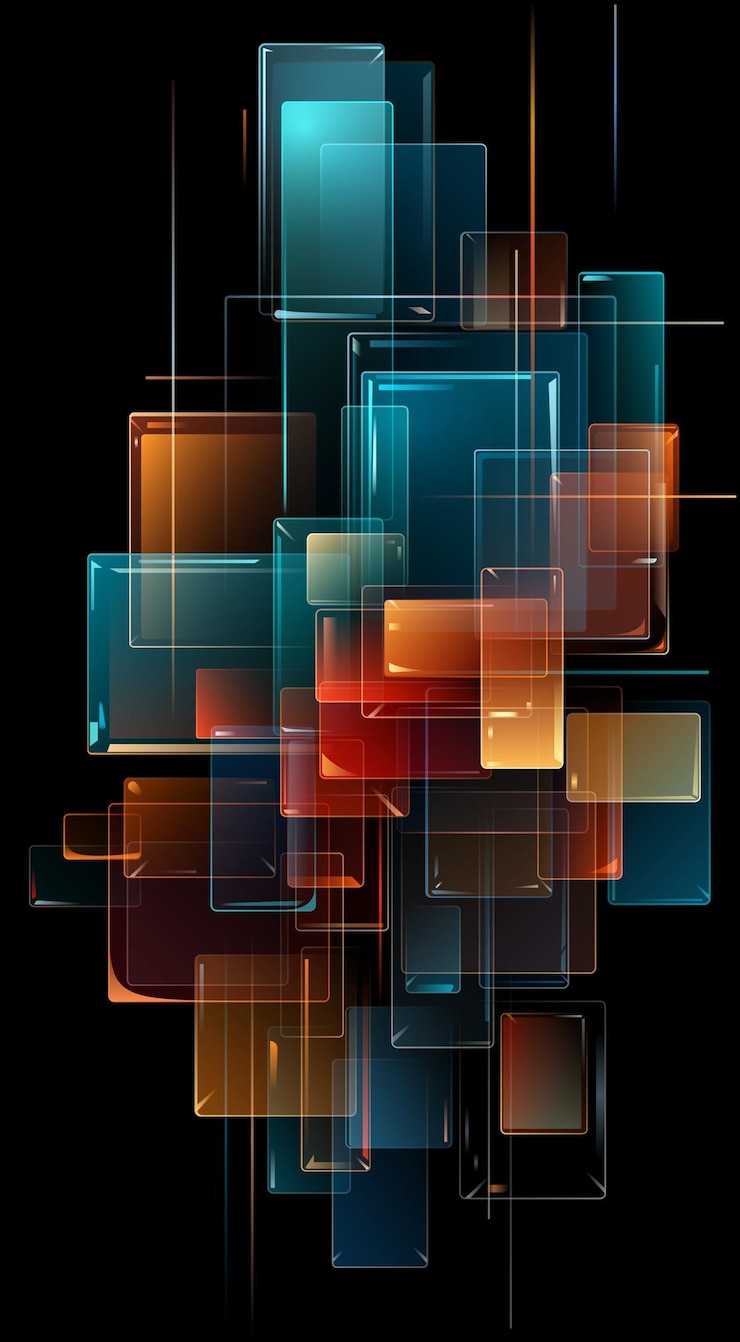 Vettore vetro di diversi colori su uno sfondo nero illustrazione vettoriale schizzo