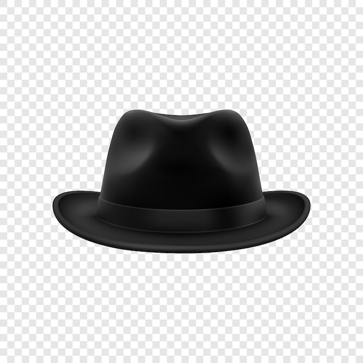 Vettore vettore 3d realistico nero vintage classico cappuccino iconico isolato