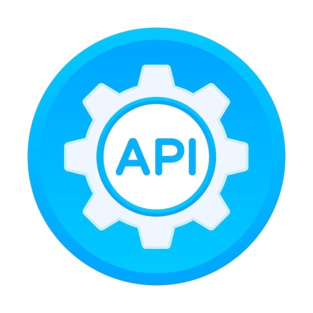 vettore API. Icona dell'interfaccia del programma applicativo.