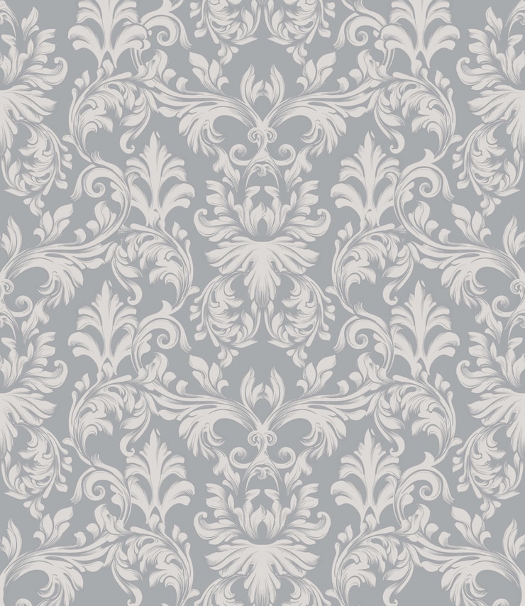 Vettore vettore barocco ornamento pattern di sfondo. trame di tessuto di arredamento ricco a mano d'epoca