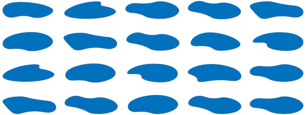 Vettore blob astratto Illustrazione del vettore blob Progettazione blob casuale