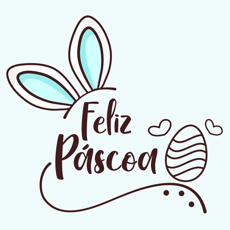Vettore vettore buona pasqua brasile vettore