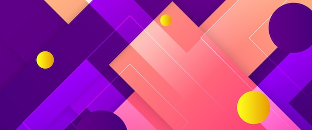 Vettore colorato, astratto, gradiente, forma geometrica, banner moderno per banner di siti web, brochure, manifesti, volantini, schede e copertine