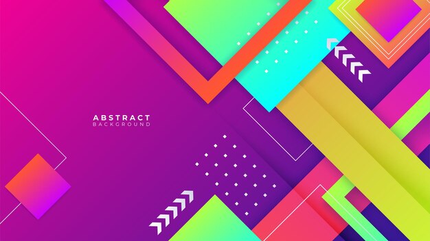Vettore colorato vibrante vivido forme geometriche scienza astratta concetto di tecnologia energetica futuristica Immagine digitale di raggi di luce strisce linee con velocità della luce e sfondo tecnologico del movimento