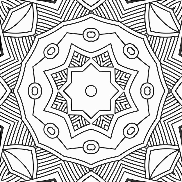 vettore colorazione fiore forme geometriche pattern di sfondo