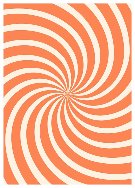 Vettore contorto e distorto sfondo hippie groovy Waves swirl twirl pattern sfondo retro