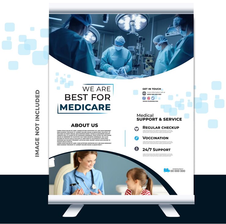 Vettore vettore creativo moderno unico semplice bianco verde nero oro colore professionale flyer medico design