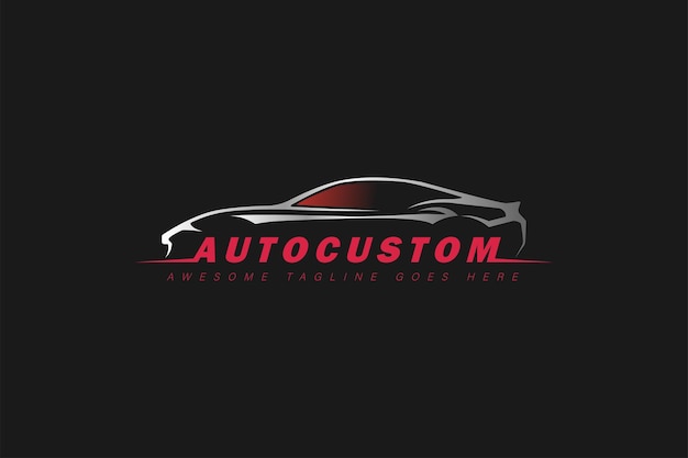 Vettore del concetto di progettazione del logo automobilistico Design del logo dell'auto