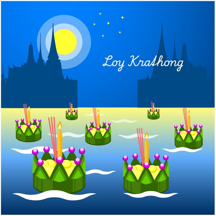 Vettore del festival Loy Krathong
