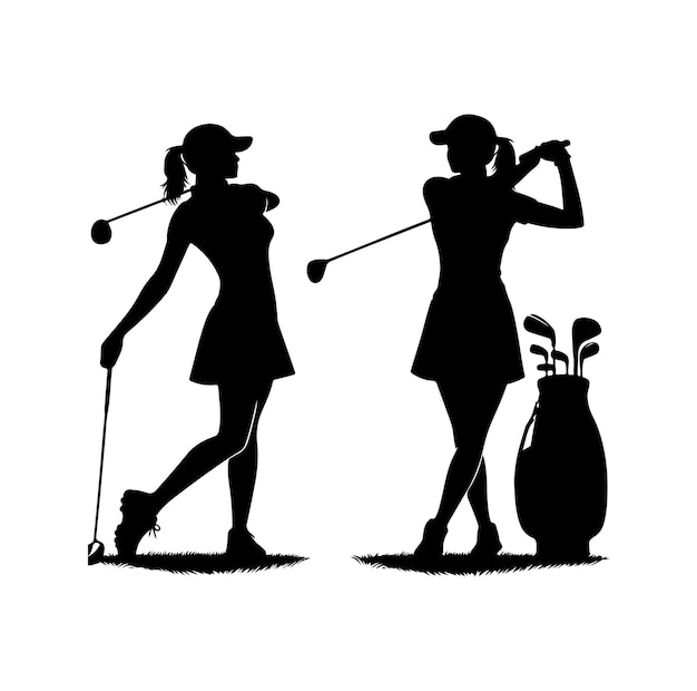 vettore del giocatore di golf