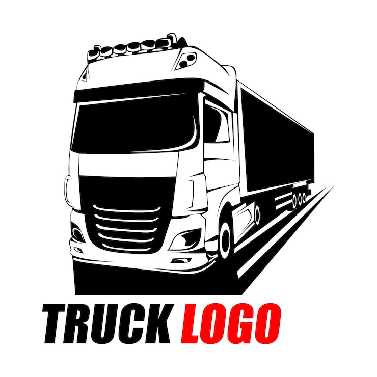 Vettore vettore del logo del camion