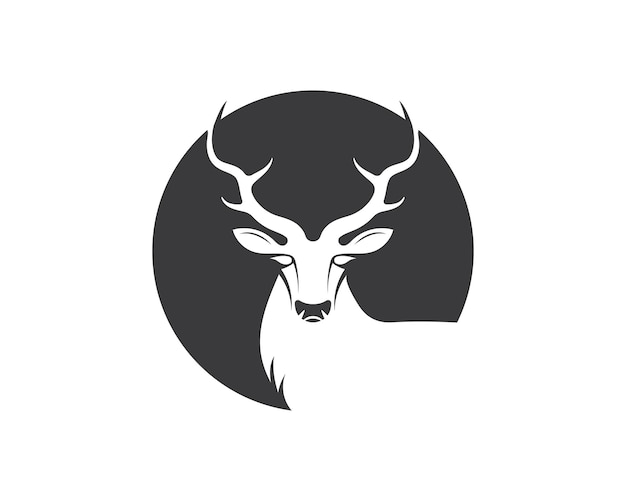 Vettore del logo dell'illustrazione dei cervi
