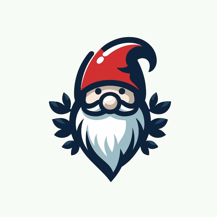 Vettore vettore del logo gnomo