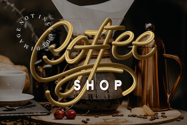 Vettore del logotipo di caffetteria