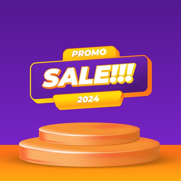 Vettore del podio a sconto promozionale