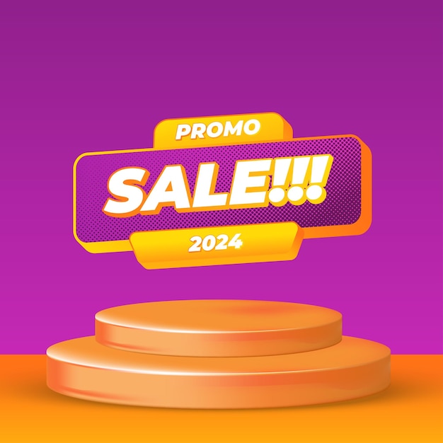 Vettore del podio a sconto promozionale