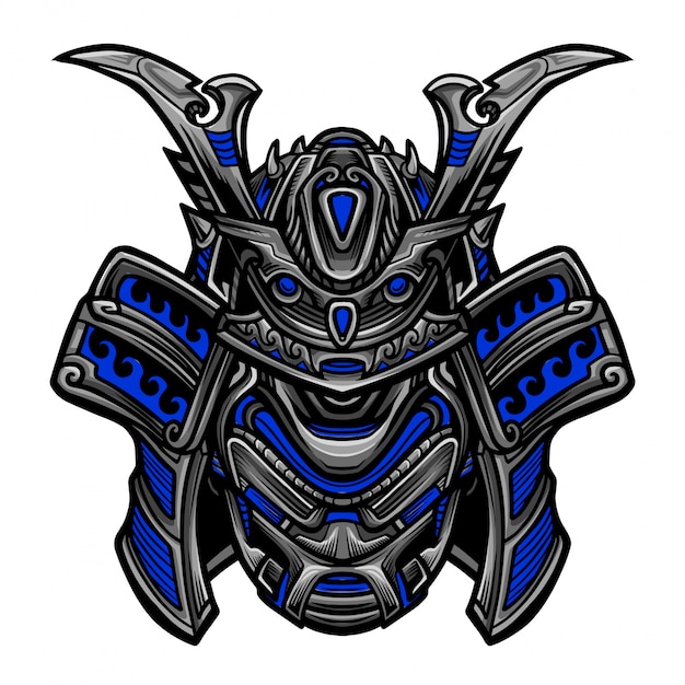 Vettore del robot samurai