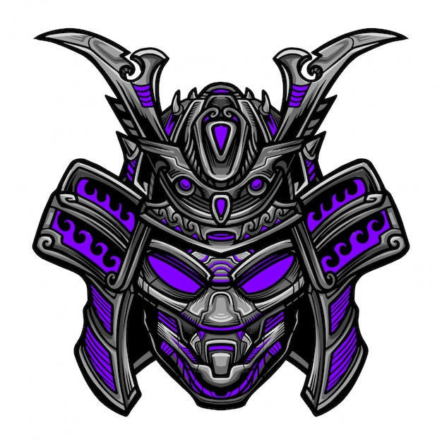 Vettore del robot samurai