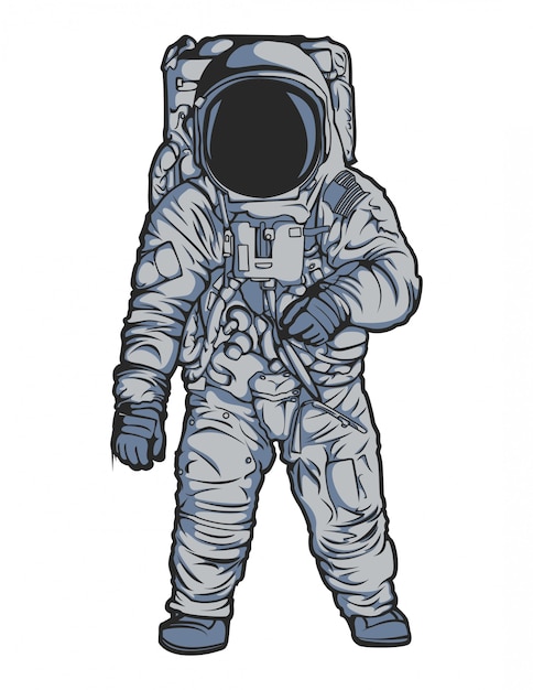 Vettore dell'astronauta