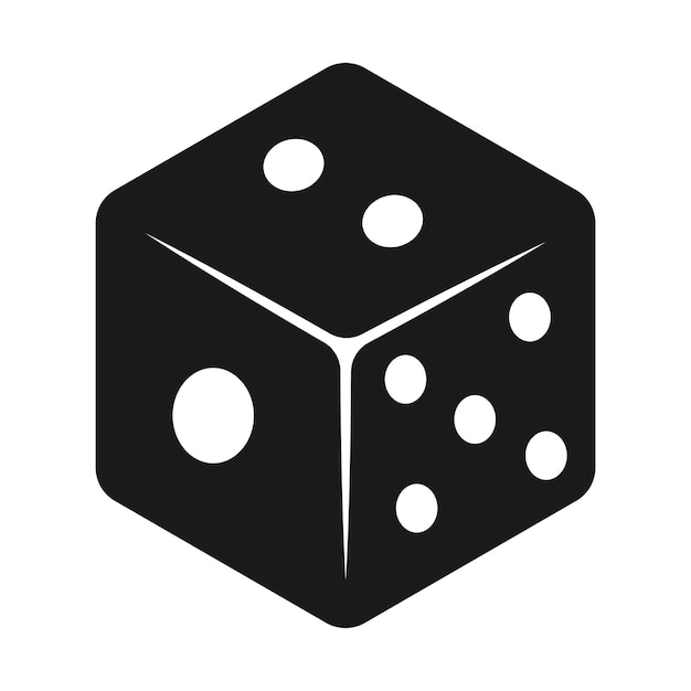 Vettore dell'icona dei dadi del casinò