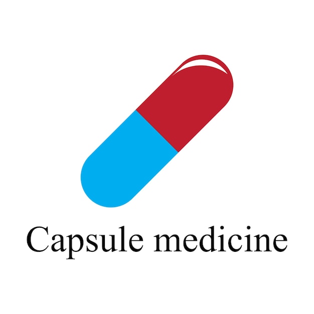 Vettore dell'icona della capsula del farmaco
