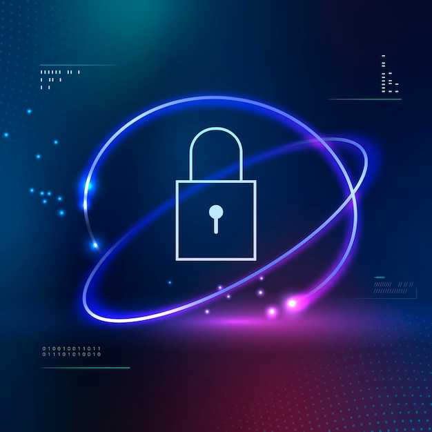 Vettore dell'icona della tecnologia di sicurezza informatica