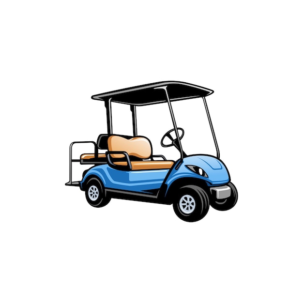 Vettore dell'illustrazione del carrello da golf