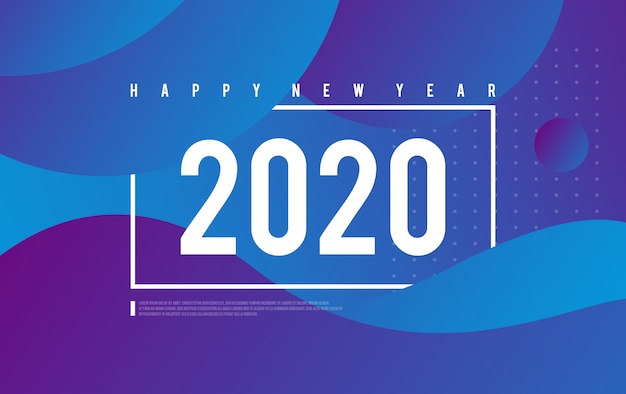 Vettore dell'illustrazione del fondo del buon anno