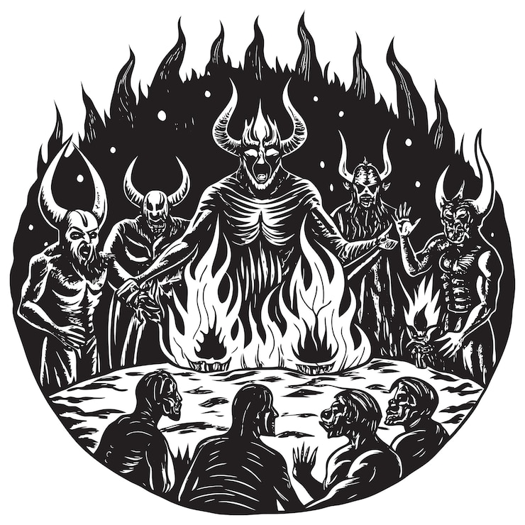 Vettore vettore dell'inferno