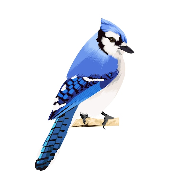 Vettore dell'uccello Bluejay