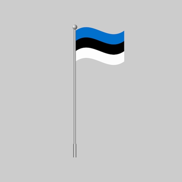Vettore della bandiera nazionale dell'Estonia