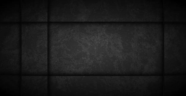 Vettore della parete del fondo del grunge strutturato astratto nero