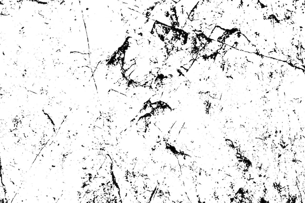 Vettore delle crepe effetto di consistenza del cemento bianco e nero