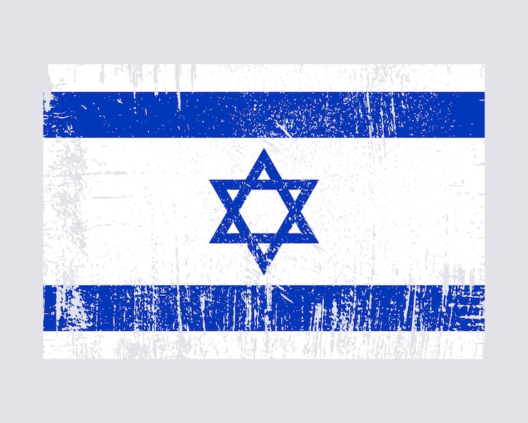 Vettore vettore di bandiera israeliana